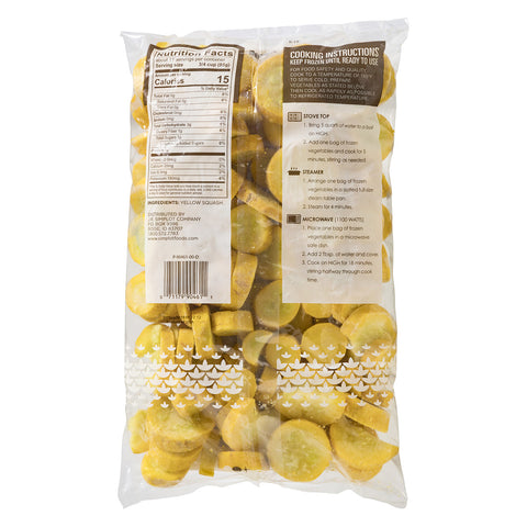Simplot Simple Goodness Classic Vegetables Smooth Sliced Yellow Squash, 2 Pound -- 12 per case