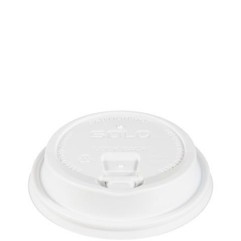 Lid Dome Hot Cup Travelock™ Reclosable White 10-24 Oz
