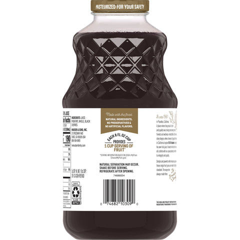 RW Knudsen JUICE CHERRY BLACK GLASS