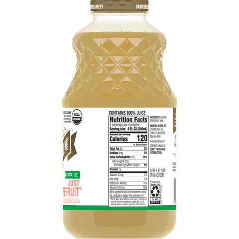 R.W. Knudsen Organic Grapefruit Juice, 32 Fluid Ounce -- 6 per case