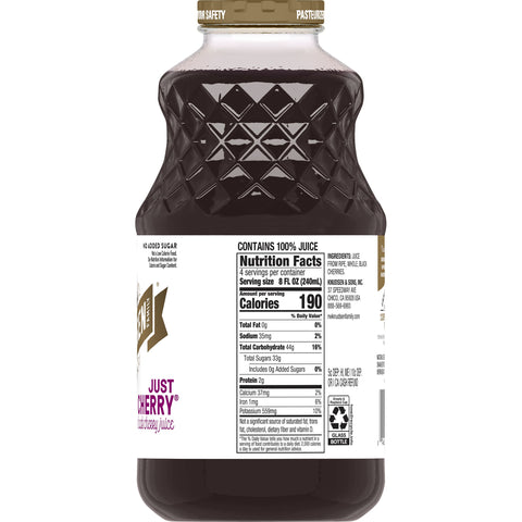 RW Knudsen JUICE CHERRY BLACK GLASS