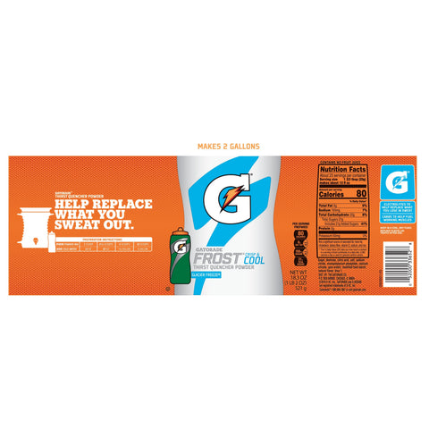 Gatorade DRINK MIX POWDER GLACIER FREEZE 2 GAL YIELD
