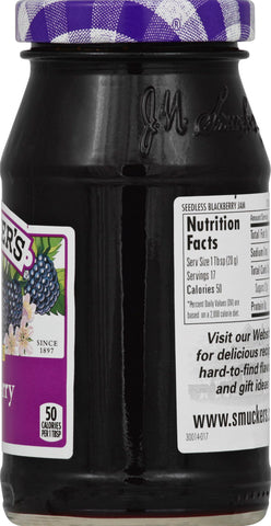 Smucker's® JAM BLACKBERRY SEEDLESS GLASS JAR