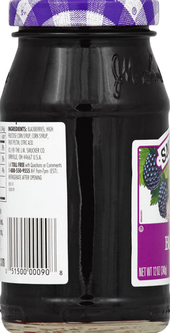 Jam Blackberry Seedless Glass Jar