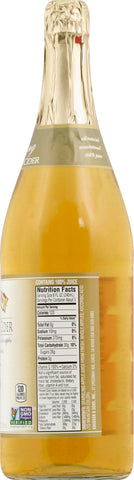 RW Knudsen JUICE APPLE CIDER CRISP 100% SPARKLING GLASS BOTTLE SHELF STABLE