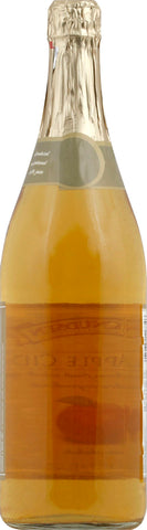RW Knudsen JUICE APPLE CIDER CRISP 100% SPARKLING GLASS BOTTLE SHELF STABLE