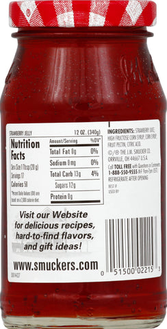 Smucker's® JELLY STRAWBERRY GLASS JAR
