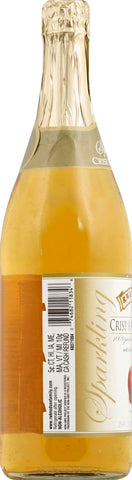 RW Knudsen JUICE APPLE CIDER CRISP 100% SPARKLING GLASS BOTTLE SHELF STABLE