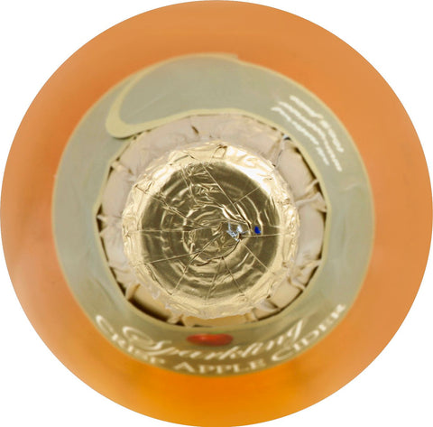 RW Knudsen JUICE APPLE CIDER CRISP 100% SPARKLING GLASS BOTTLE SHELF STABLE