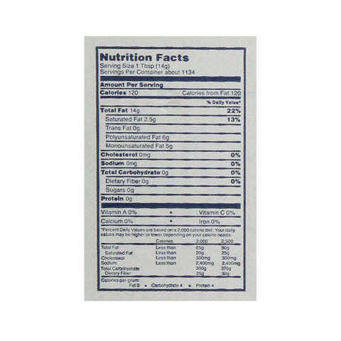 Oil Frying Cottonseed/canola Blend Liquid Shortening