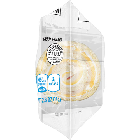 Uncrustables® SANDWICH TURKEY & CHEESE FLATBREAD POUCH FROZEN ROLL UPS
