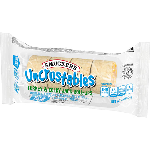 Uncrustables® SANDWICH TURKEY & CHEESE FLATBREAD POUCH FROZEN ROLL UPS