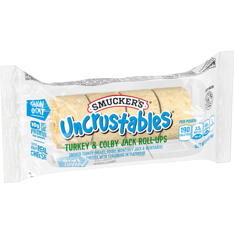 Uncrustables® SANDWICH TURKEY & CHEESE FLATBREAD POUCH FROZEN ROLL UPS