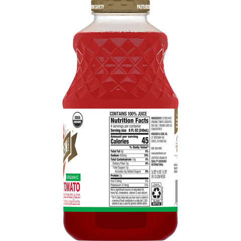 RW Knudsen BEVERAGE JUICE TOMATO ORGANIC GLASS