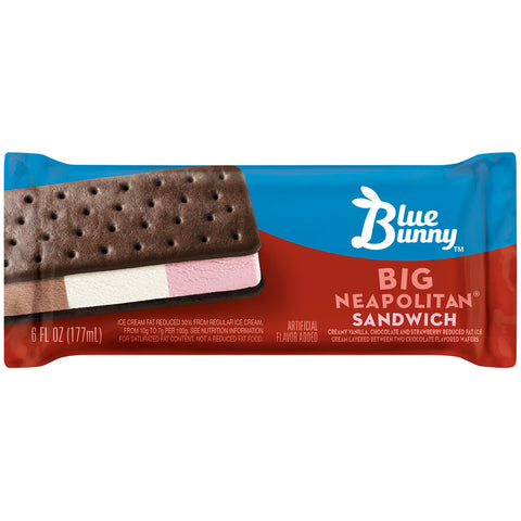 Blue Bunny ICE CREAM BIG NEAPOLITAN® SANDWICH