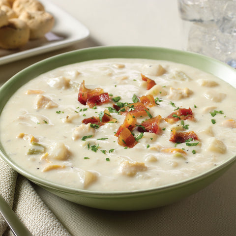 Campbells Frozen Condensed Boston Clam Chowder - 4 lb. tray, 3 per case