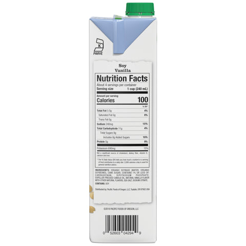 Milk Soy Blender Vanilla Low Fat