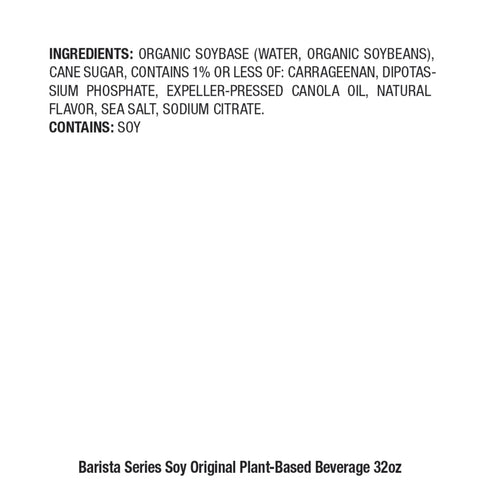 Pacific Foods MILK SOY ORIGINAL BARISTA SERIES
