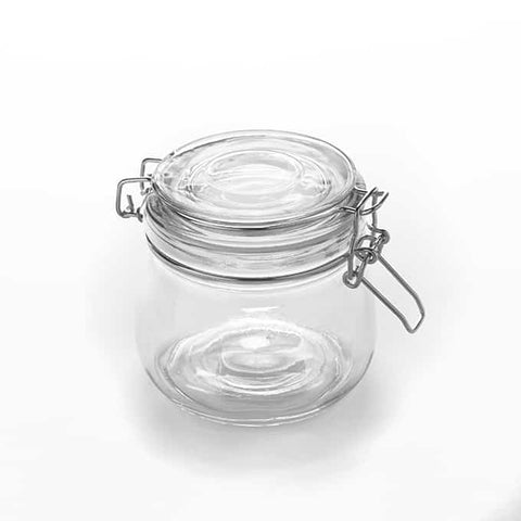 American MetalCraft JAR MASON W/ LID GLASS 16 OZ