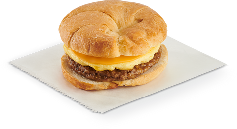 Jimmy Dean Egg and Cheese Sausage Croissant Sandwich, 4.9 Ounce -- 12 per case.