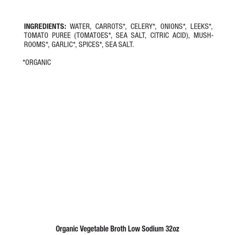 Pacific Foods BROTH VEGETABLE LOW SODIUM ORGANIC