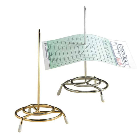 American Metalcraft Brass Plated Check Spindle, 3 x 6 inch