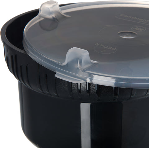 Carlisle CROCK GOURMET BLACK PC W/ CLEAR LID 1.9 QT 7.12