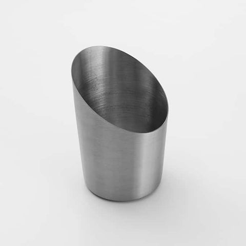 American Metalcraft Satin Finish Angled Fry Cup, 2 7/8 x 2 7/8 x 4 1/2 inch