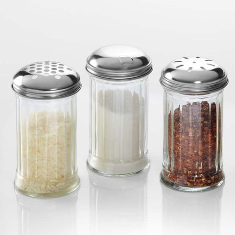 American MetalCraft SHAKER CHEESE GLASS W/ LID 12 OZ