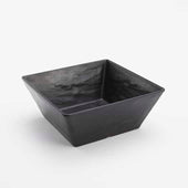 American MetalCraft BOWL SQUARE MELAMINE FAUX SLATE BLACK 108 OZ
