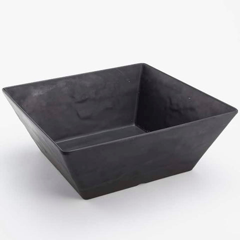 American MetalCraft BOWL SQUARE MELAMINE FAUX SLATE BLACK 228 OZ