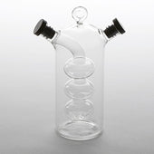 American MetalCraft CRUET OIL & VINEGAR DUAL GLASS CLEAR 10.5 OZ