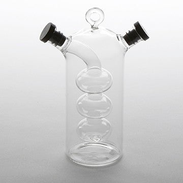 American MetalCraft CRUET OIL & VINEGAR DUAL GLASS CLEAR 10.5 OZ