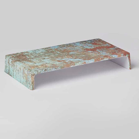American Metalcraft Reclaimed Wood Melamine Rectangle Riser, 12 1/4 inch