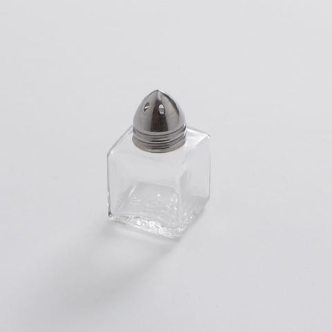American MetalCraft SHAKER GLASS SALT & PEPPER S/S TOP .5 OZ