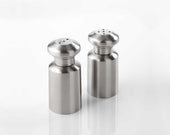 American MetalCraft SALT & PEPPER SHAKER SET SATIN S/S 4X1.75