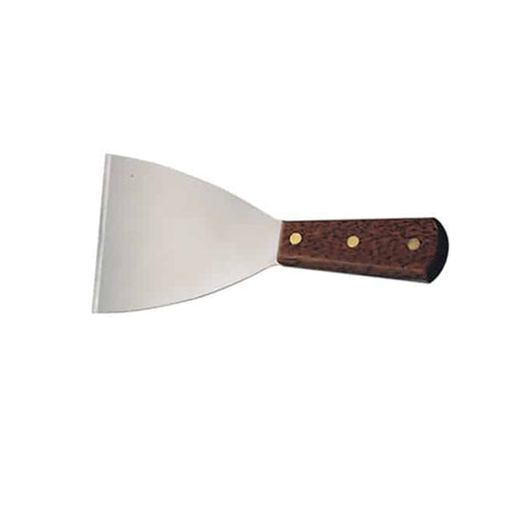 American MetalCraft SCRAPER GRILL SLANT EDGE S/S BLADE W/ WOOD HANDLE 4X8.25