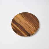 American MetalCraft BOARD SERVING ROUND MELAMINE ACACIA 13.5