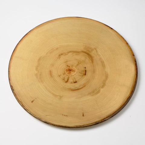 Virtual BOARD SERVING MELAMINE ROUND NATURALS RUSTIC WOOD 21.63