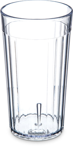 Carlisle TUMBLER PLASTIC FLUTED CLEAR 12 OZ