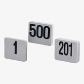 American MetalCraft CARD PLASTIC NUMBER SET 1-25