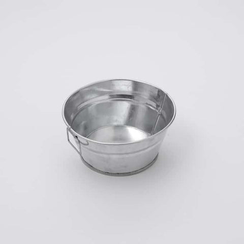 American MetalCraft TUB HANDLED GALVANIZED TIN 6X3