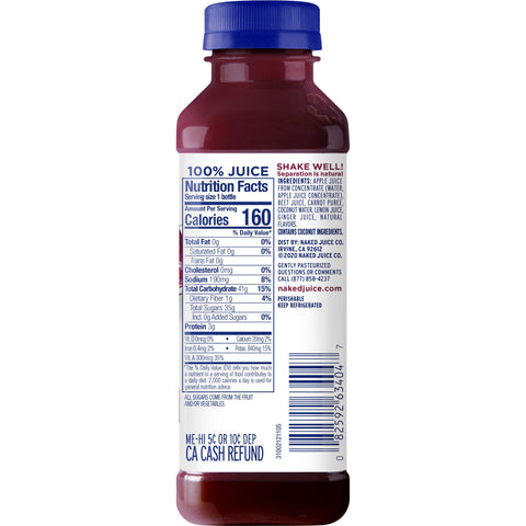 Naked Juice DRINK NAKED JUICE BEET PLASTIC BOTTLE