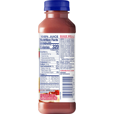 Naked Juice DRINK RED MACHINE REFRIGERATED PLASTIC BOTTLE