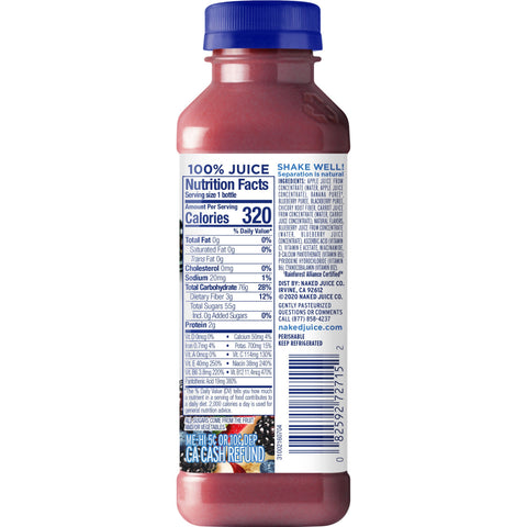 Naked Juice DRINK BLUE MACHINE REFRIGERATED PLASTIC BOTTLE