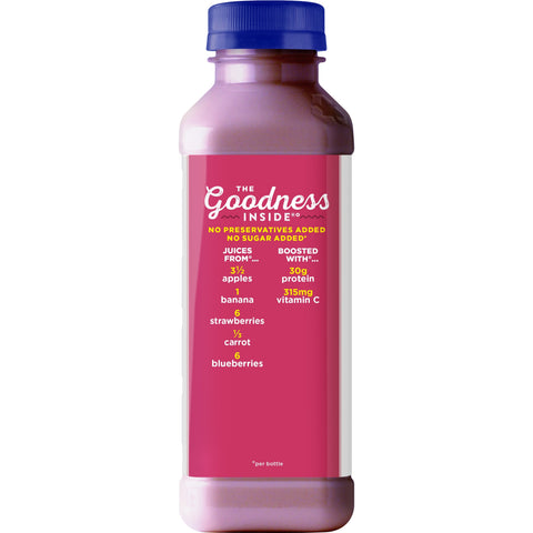 Naked Juice DRINK NAKED JUICE DOUBLE BERRY PROTEIN PLASTIC BOTTLE