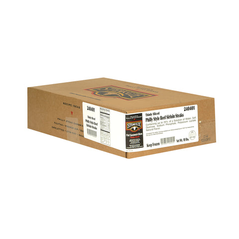 Advance Food Traditional Marinated Sirloin Flat Steak, 4 Ounce -- 40 per case.