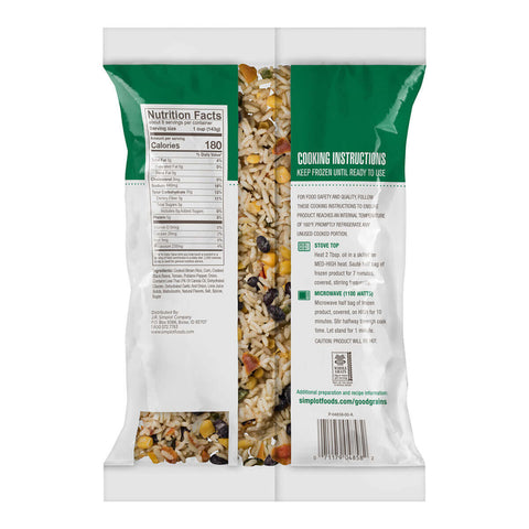 Simplot Good Grains Cilantro Lime Rice and Fire Roasted Corn Fiesta Blend, 2.5 Pound -- 6 per case