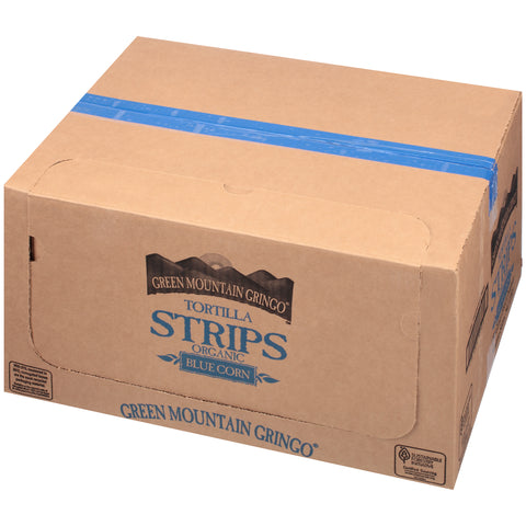 Green Mountain Gringo Organic Blue Tortilla Strips, 8 Ounce -- 12 per case.