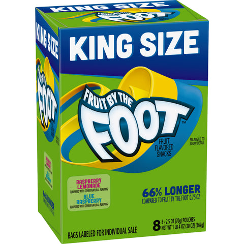 Betty Crocker Fruit By The Foot King Size Raspberry Lemonade Fruit Snacks, 20 Ounce -- 6 per case